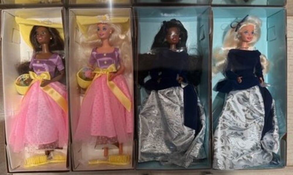Barbie Avon Lot Of 4 NRFB Spring Blossom Winter Velvet Incl African American